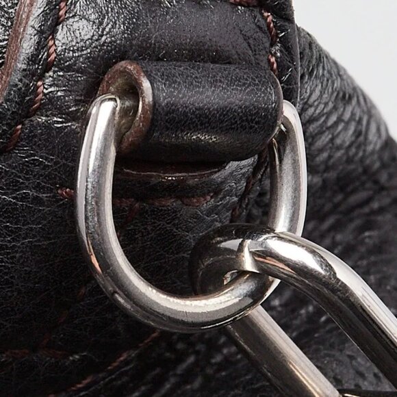 Louis Vuitton Black Monogram Mahina Leather Selene PM Bag - Picture 6 of 12